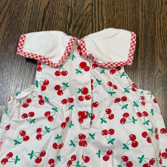 Vintage baby/toddler cherry overalls size 12M - Picture 6 of 7